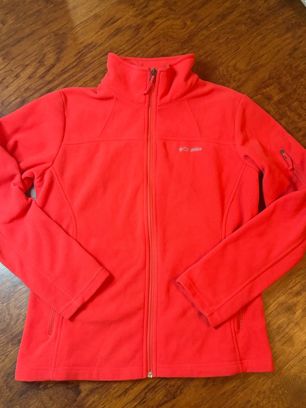 Columbia Kids Bright Red Full-Zip Fleece Jacket